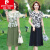 皮尔卡丹（pierre cardin）妈妈夏装新款旗袍连衣裙中老年女夏季洋气质假两件裙子女装夏天 绿色 XL