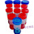 一次性大便样本采集管化验尿杯40ml标本瓶60无菌痰杯采样盒小 PS尿瓶20ml(100个/包) 红蓝盖随