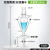 双层梨形分液漏斗厚料夹套梨型分液漏斗球形漏斗玻璃四氟活塞6012525050010002000300 玻璃活塞3000ml-无刻度