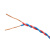 起帆(QIFAN)电线电缆 RVS2*1.0平方双绞线 国标电源花线 铜芯软线 红白 100米 