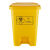 定制医疗垃圾桶废物大号回收桶黄色脚踏诊所用利器盒收集桶卫生桶 生活垃圾桶25L【灰色】