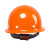 曼德锐安全帽工地国标加厚透气玻璃钢建筑工程男夏施工领导头盔定制印字 玻璃钢透气款（橙色）（按钮）
