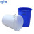 中环力安 大号塑料桶 圆形收纳桶大容量水桶酒店工业环卫物业垃圾桶 【60L白色带盖】