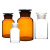 沸耐笙 SY-1120 实验室玻璃广口试剂瓶 棕色大口125ml 1个