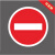 道闸杆反光标牌安全警示牌标志停车场指示牌出入口一车一杆标识牌 出口 40x40cm
