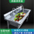商用不锈钢水槽单槽加厚大洗菜盆洗手池厨房带平台支架一体水池 单槽长水池00*0*0cm1.0厚 M