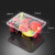 天元一次性水果盒 草莓车厘子包装盒 有盖透明水果蔬菜保鲜盒 500ml装 加厚款 盒重27克 200个/箱