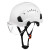 HKNA白色护目安全帽工地男领导建筑工程国标施工加厚冬季透气攀岩头盔 橙色SF06带护目镜款