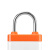 沸耐笙 FNS-26431 NFC无源锁物流锁智能锁挂锁 P10橙白色（钢制锁梁） 1把