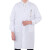 化学实验室防护服初中大学生化学考试实验服袍三件套手套装 升级款纯白大褂 S