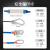户外登山连接绳高空作业安全绳耐磨登高攀岩救生绳索救援逃生绳 单小钩5米
