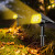 北原野子太阳能LED射灯花园照树灯户外超亮防水地插草坪家用室外庭院景观灯【(2个装）10灯珠彩光-RGB】