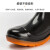 胜丽 雨鞋男款 低筒防水雨靴 防滑耐磨耐脏 劳保水靴 FPB020M 黑色 42码 1双装