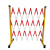 五环精诚 伸缩围栏 安全电力施工可移动折叠防护栏绝缘伸围挡 玻璃钢管式 红白1.2x2.5米