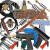 汽车钣金介子修复焊丝机配件焊枪机用整形三角拉锤重型搭铁线垫片 白色焊枪+3个开关