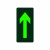 夜光安全出口指示牌小心地滑地贴标识贴安全通道紧急疏散标志 大脚丫左小心台阶zk012