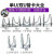 扬笙福定制镀锌管卡双U型管卡双U螺栓十字管卡U型抱箍螺栓固定铁管适配 定制双U4分卡4分适配