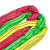 力拓中用 柔性吊装带彩色工业行车双扣O圆环形起重吊带绳子 环形_2吨2米