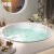 果敢果敢轻奢酒店民宿家用圆形别墅薄边设计嵌入式浴缸1.2-1.5米733 空缸+下水 1.2米