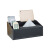 多功能纸巾盒欧式抽纸盒桌面茶几遥控器收纳盒纸抽盒定制 黑色羊皮纹-升级版 多功能收纳盒