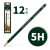德国辉柏嘉9000铅笔素描套装学生绘画工具铅笔套装美术生专用初学者速写绘图艺考 5H（12支）