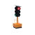 广西300型道路升降式移动太阳能交通信号红绿灯警示黄闪倒计时箭 200430型固定款200四面单灯30W太阳板