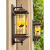 太阳能户外LED防水中式壁灯别墅花园景观大门口阳台露台灯 太阳能款日照金山小号高58CM