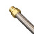 玛仕福  空调波纹管304不锈钢风机盘管金属软管双外丝 铜头  6分DN20(80cm) 