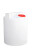 安赛瑞 加药桶 塑料搅拌桶罐 滚塑加厚PE储水箱 100L平底 白色 2B00430