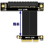 PCI-E x4延长线转接线 x8 8x 4x PCIe4.0高速稳定 可转向加长1U R28SF 4.0 5cm