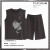 莫代尔睡衣男无袖背心学生纯棉薄款男生家居服套装 M57030 3XL（建议180-210斤）