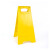 麦锐欧 a字牌小心地滑提示牌路滑立式防滑告示牌禁止停泊车正在施工维修 荧光黄、空白无字 