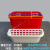 庄太太 酒店保洁打扫卫生清洁水桶 红色单桶ZTT0188
