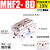 适用滑台气动手指气缸MHF2-8D/12D16D20D/D1/D2薄型平行气爪DR/1R/2R MHF2-12D2R