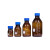 笛柏 螺口蓝盖试剂瓶 棕色试剂瓶 透明试剂瓶 广口试剂瓶 方形锥形试剂瓶  棕色 500ml-2只装 