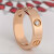 卡地亚（Cartier）戒指男女 情侣同款5.5毫米宽镶嵌3钻LOVE结婚对戒钻石 婚戒 预 B4087500 18K玫瑰金色 44