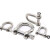 海斯迪克 HKSY-7 304不锈钢欧式弓型卸扣 弓形环钢丝绳锁链条连扣 M4【承重100公斤】