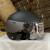 摩托车头盔碳纤维3认证电动车半盔男女通用防嗮四季透气卡其色 哑光黑色3C款 透明镜片