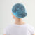 以琛定制一次性帽子厨房餐饮车间工作帽防尘透气无纺布条形帽加厚头套 常规19寸蓝色*50个