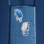 APM Monaco[新品]密镶长方形链条戒指前卫酷炫时尚感对戒生日礼物 湖蓝色 54