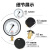 红旗（HONGQi）YB-150精密压力表 径向精度0.4级0-6mpa气压表水压表液压燃气表	