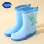 迪士尼（Disney）儿童雨鞋新款男孩女孩雨靴中筒防滑防水舒适轻便男童宝宝水鞋 中童蓝恐龙 内长18厘米