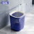 创意垃圾桶镂空卫生间带压框厨房客厅纸篓卧室2023 宝蓝色带压框