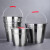 阿力牛 AQJ041 加厚不锈钢手提水桶 工业用大容量手提桶  水桶26cm-7L无盖(2个装)