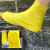 德岐 硅胶雨鞋套 防滑加厚 男女成人雨具户外耐磨防水 黄色 XXL(43-45码) 