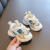 AJBM春秋新款宝宝鞋子1-2-3岁男女童运动鞋婴幼儿学 运动鞋A725米色 15码/内长12厘米