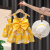 予彼婴儿连衣裙夏季薄款6-12个月夏装6-7-8个月9宝宝半岁婴幼儿公主裙 黄蝴蝶结裙 73cm