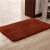 卧室宿舍ins地毯卧室网红毛毛小型厕所房门口地板垫浴室蹭脚垫  4 咖啡色长方形
