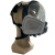 晋广源 CF02全面罩自吸过滤式防毒面具 02球形面罩+配3号滤毒盒七件套