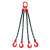 尚留鑫 起重链条吊索具2吨0.5米四腿G80锰钢组合吊具